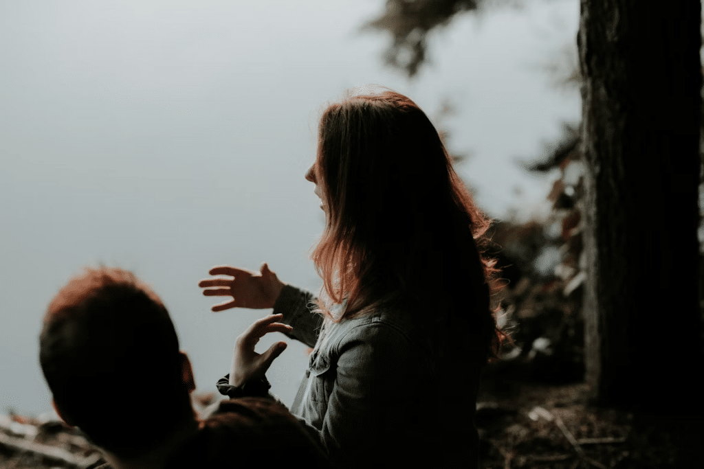 Therapist and client talking during a counseling session in Portland